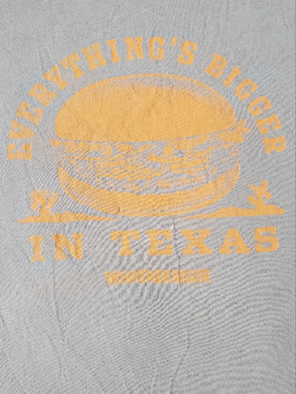 Whataburger "Everything's Bigger in Texas" Graphic Tee - Sz M